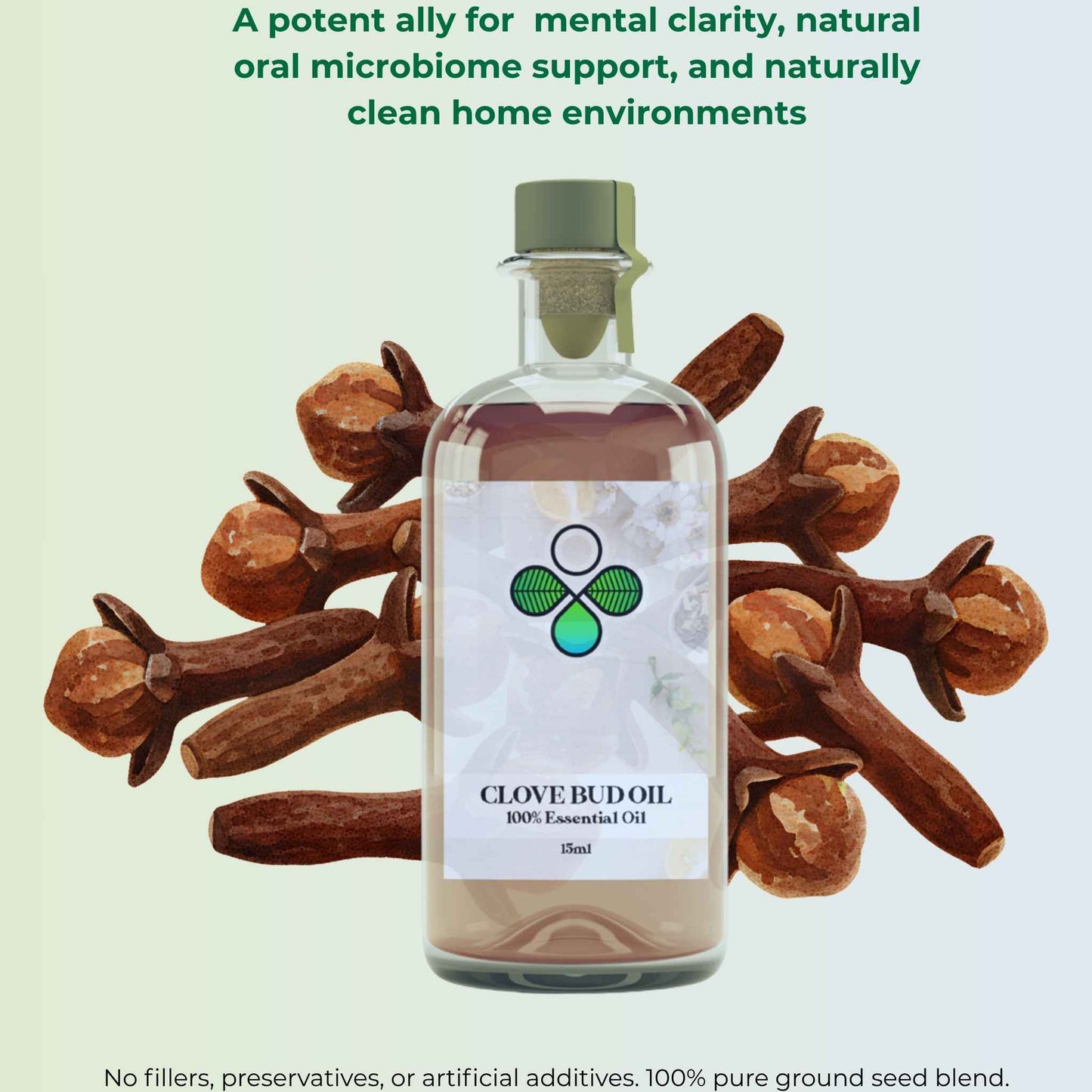 product photo of 15 ml of pure clove bud oil with benefits