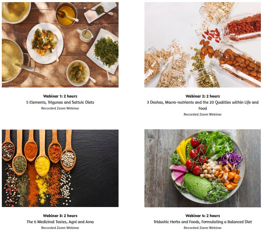Essential Ayurvedic Nutrition - Recorded Zoom Webinar with Kimmana Nichols