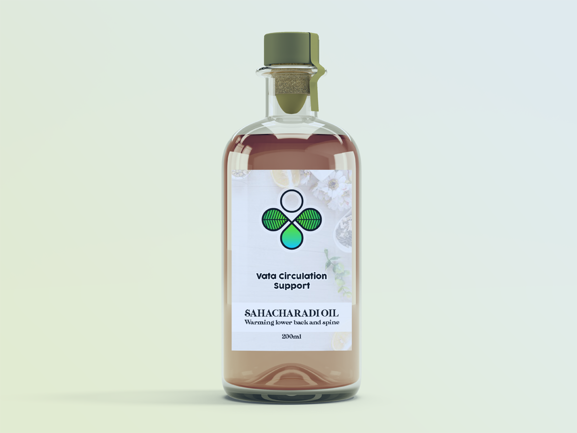 Sahacharadi Oil: Warming lower back and spine