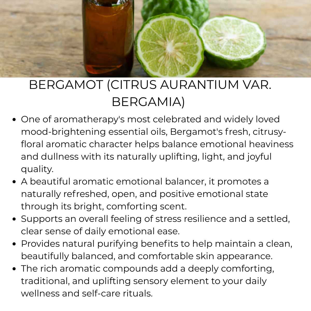 benefit of bergamot 