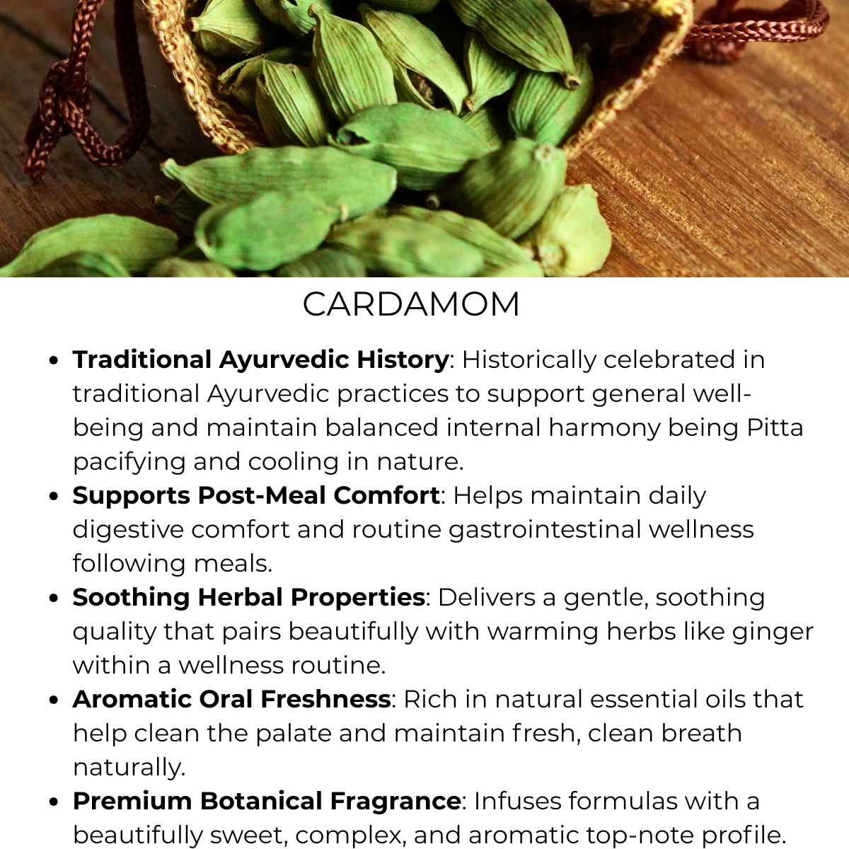 benefits of cardamom herb