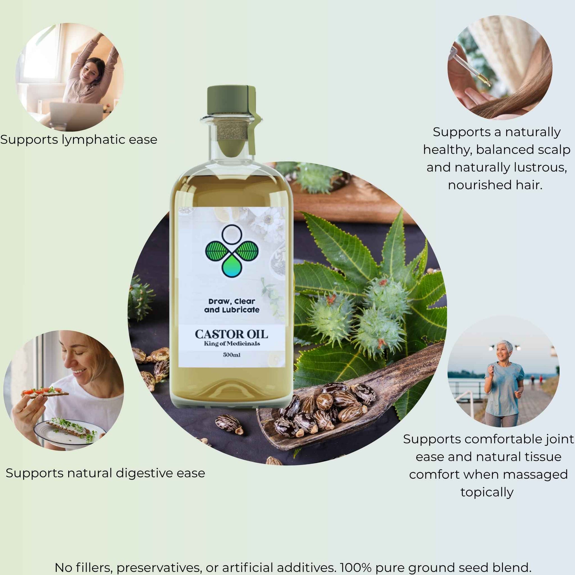 product photo of castor oil with benefits