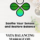 close up image of product photo of 200 ml of vata balancing massage oil
