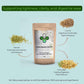 product photo of cumin, coriander, and fennel powder with benefits and ingredients