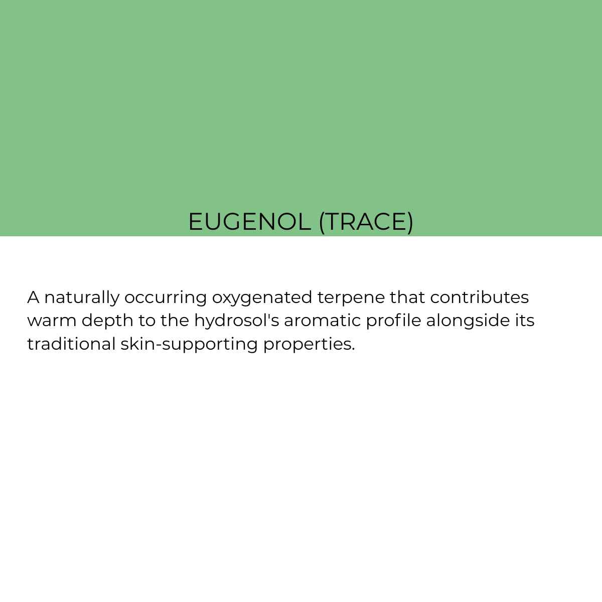 benefit of trace of eugenol in rose water