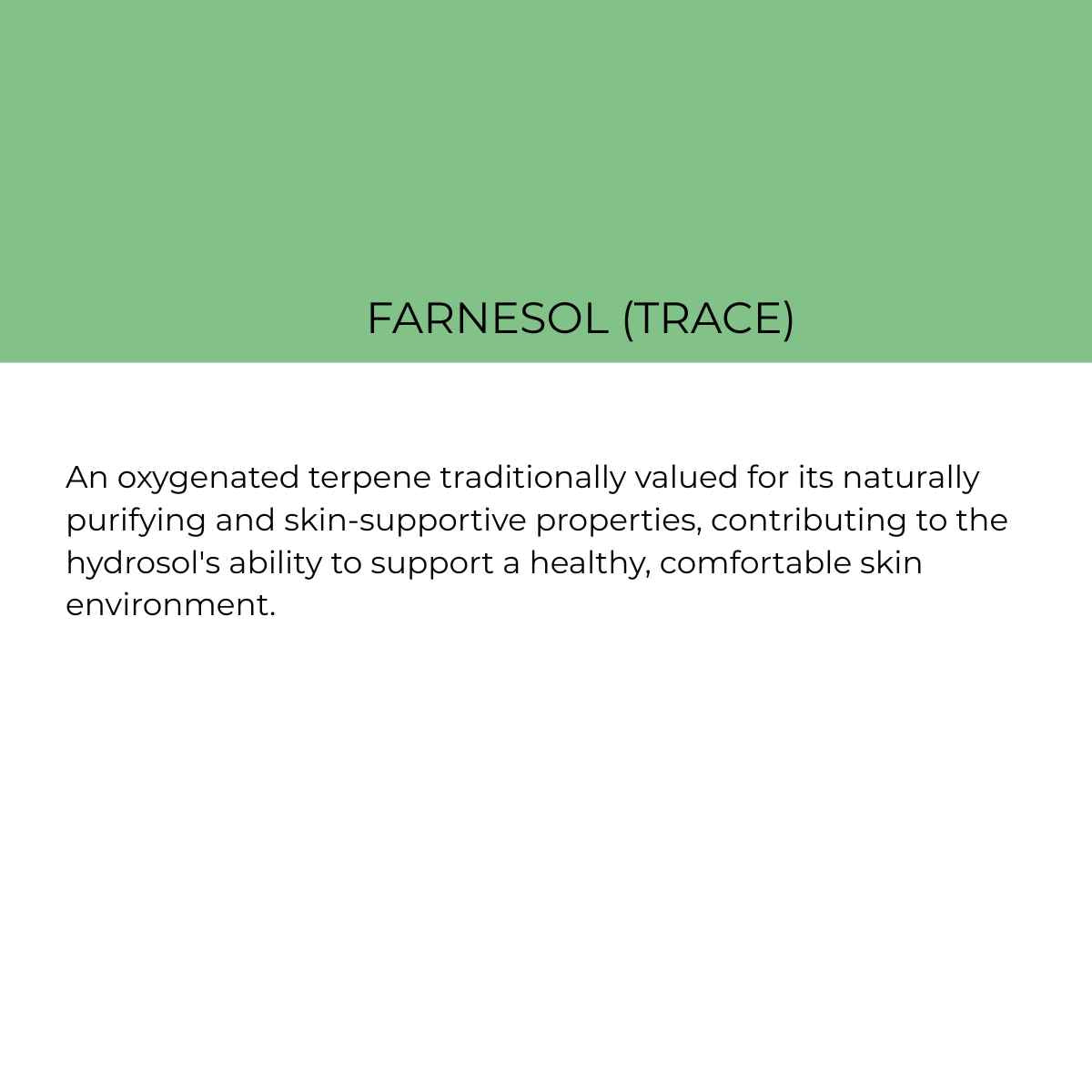 benefit of farnesol in rose water