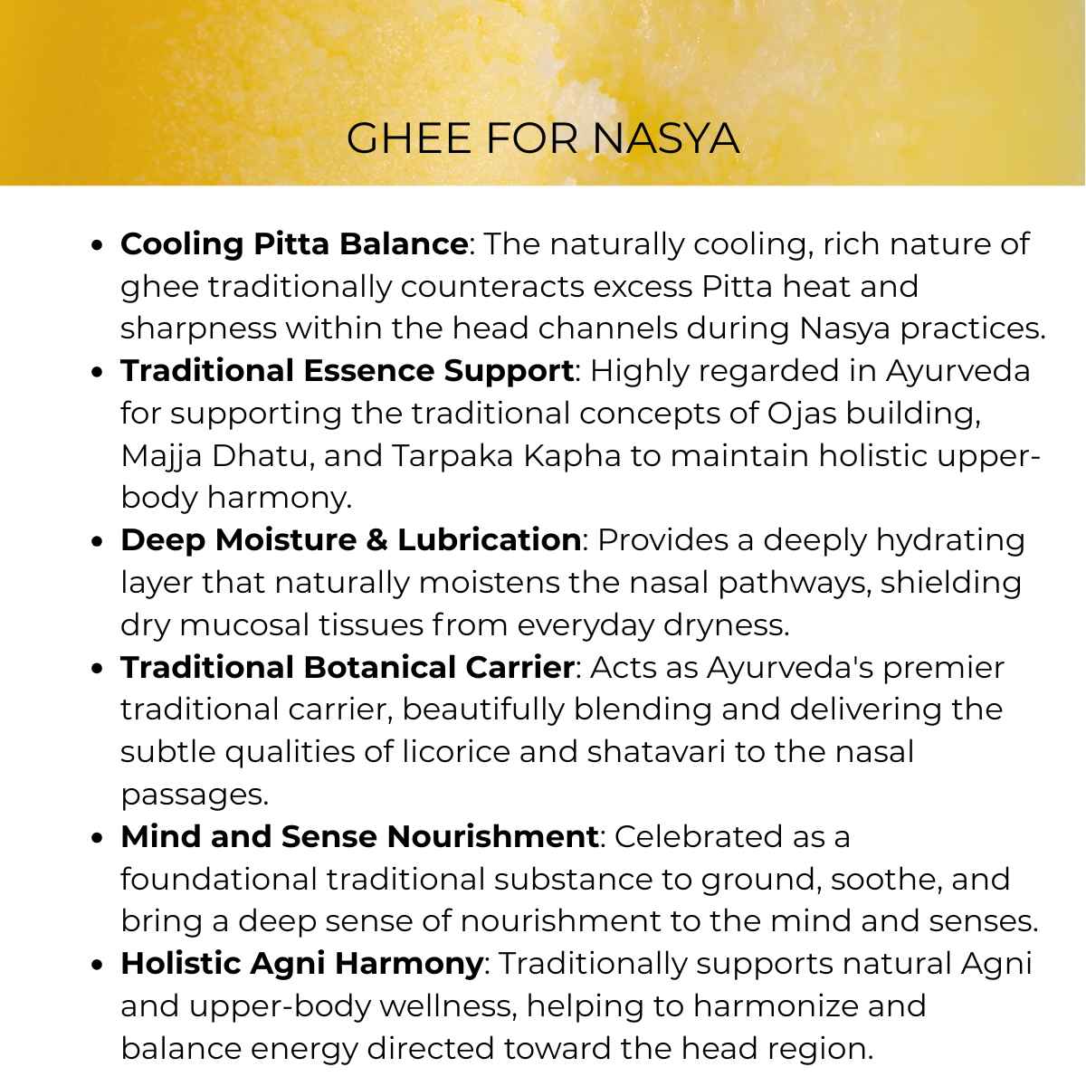 benefit of ghee nasya