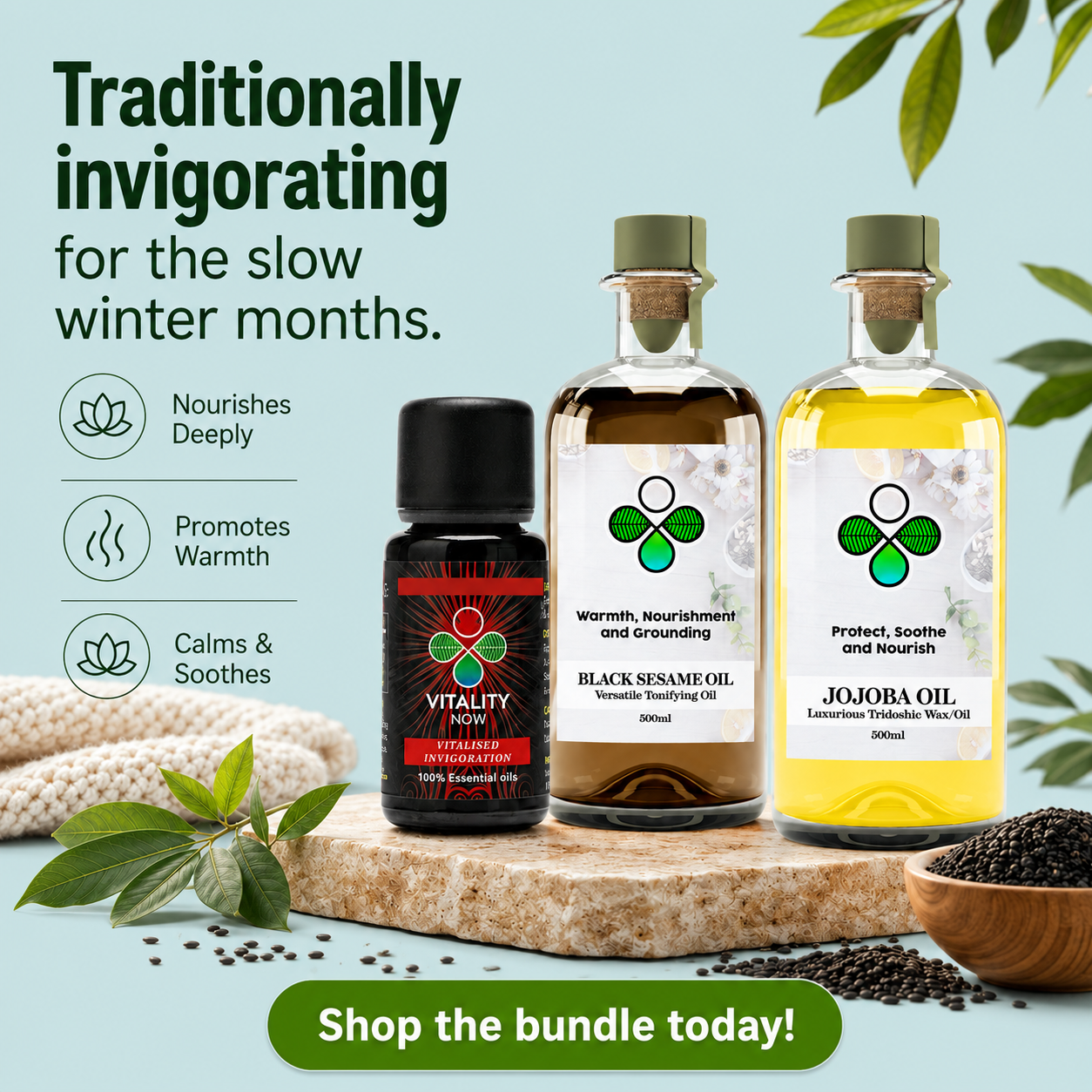 Kapha Winter Bundle – Ayurvedic Energising & Uplifting Ritual
