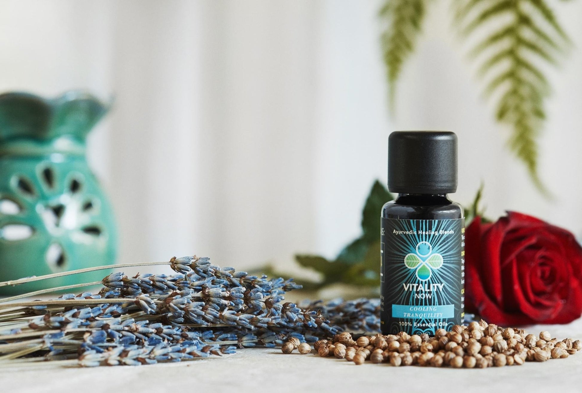 product photo of pitta essential oil blend with herbs