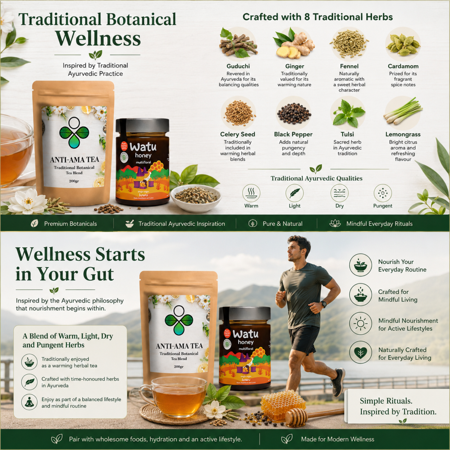 Anti-Ama Tea & Honey Bundle