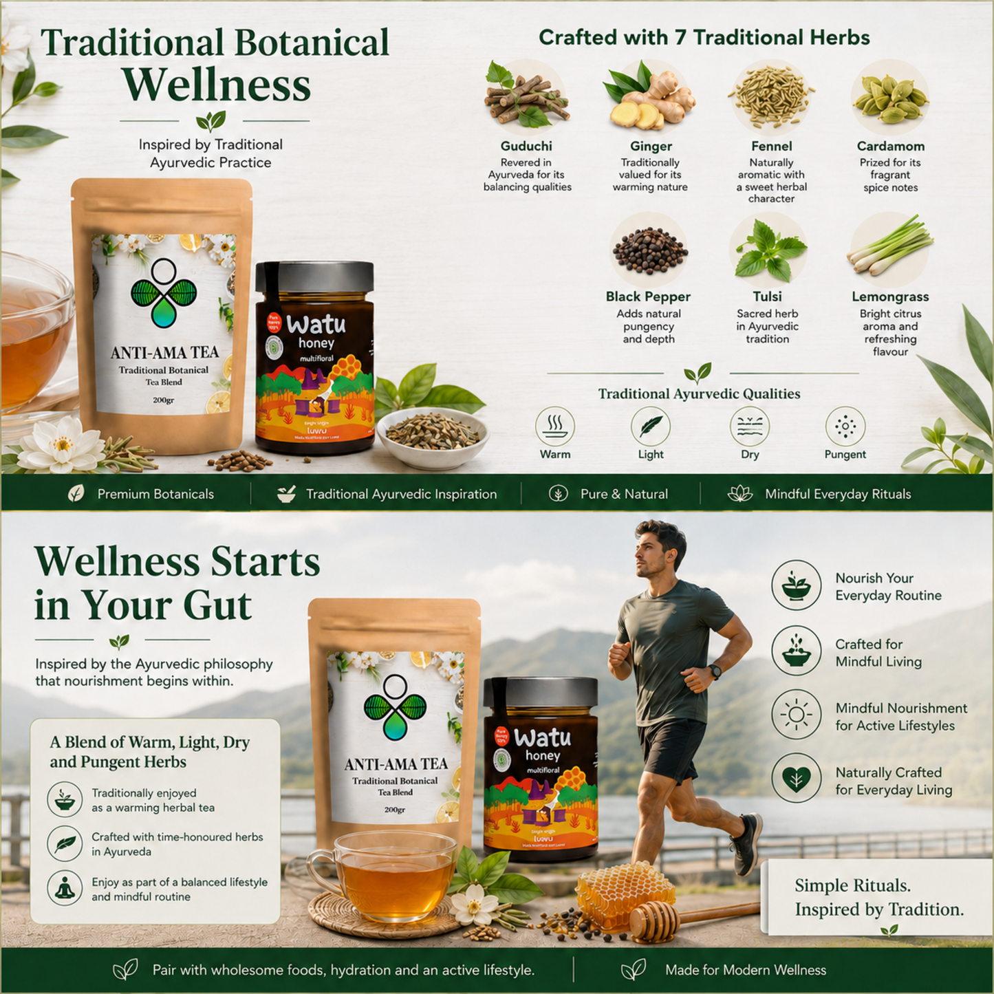 Anti-Ama Tea & Honey Bundle