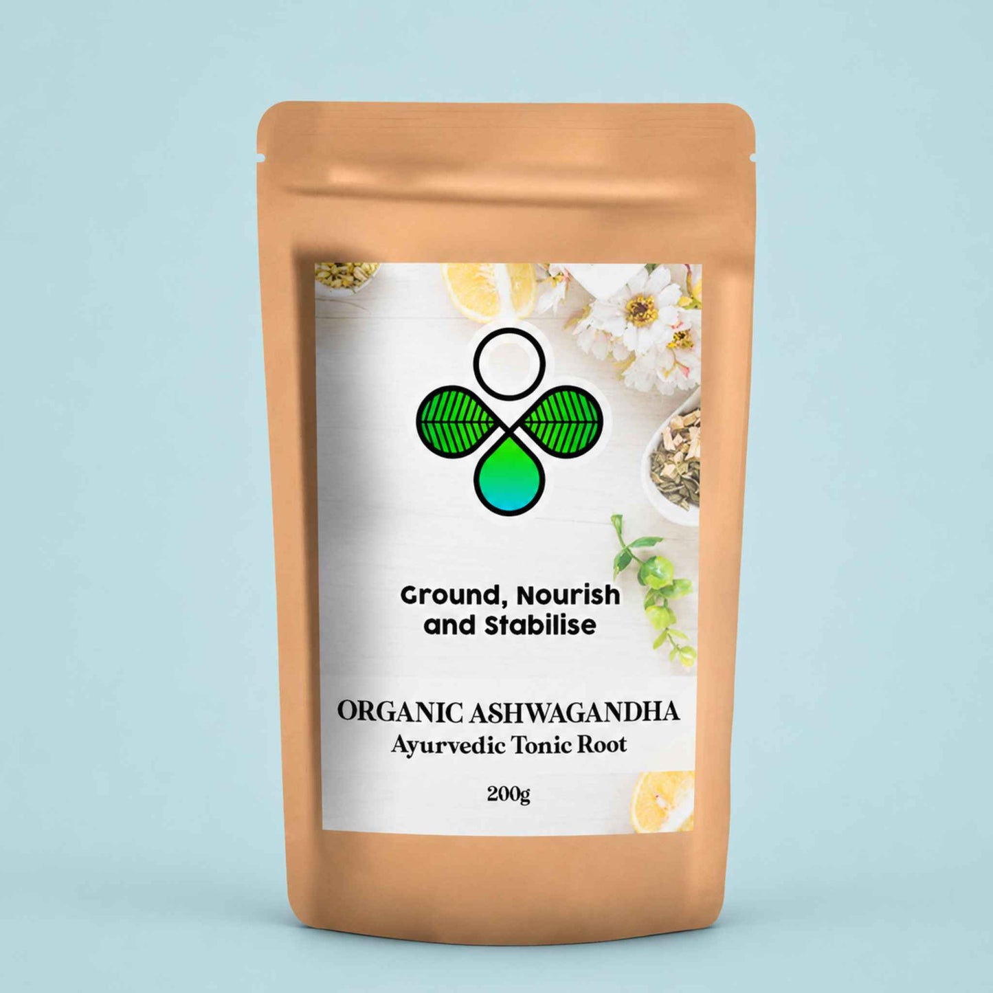 Organic Ashwagandha Powder – Ayurvedic Adaptogen for Inner Ease, Restful Nights & Natural Vitality
