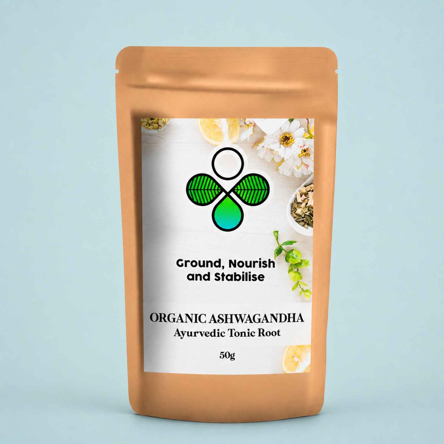 Organic Ashwagandha Powder – Ayurvedic Adaptogen for Inner Ease, Restful Nights & Natural Vitality
