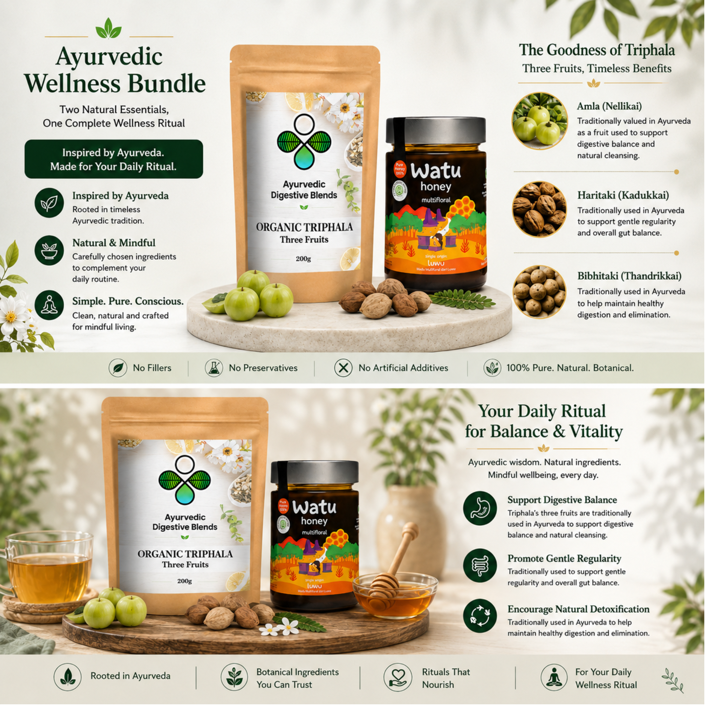 Triphala & Honey Bundle