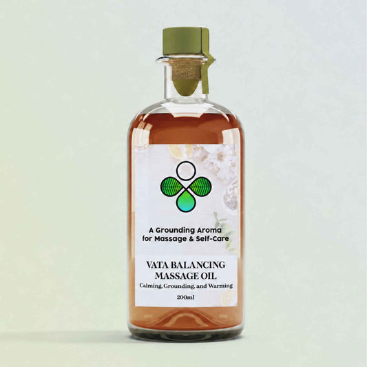 Vata Massage Oil – Ayurvedic Calming Body Oil for Inner Ease, Evening Wellness & Skin Nourishment