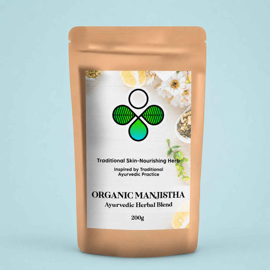 Organic Manjistha Powder – Ayurvedic Rakta Shodhana Herb for Skin Radiance, Lymphatic Ease & Natural Glow
