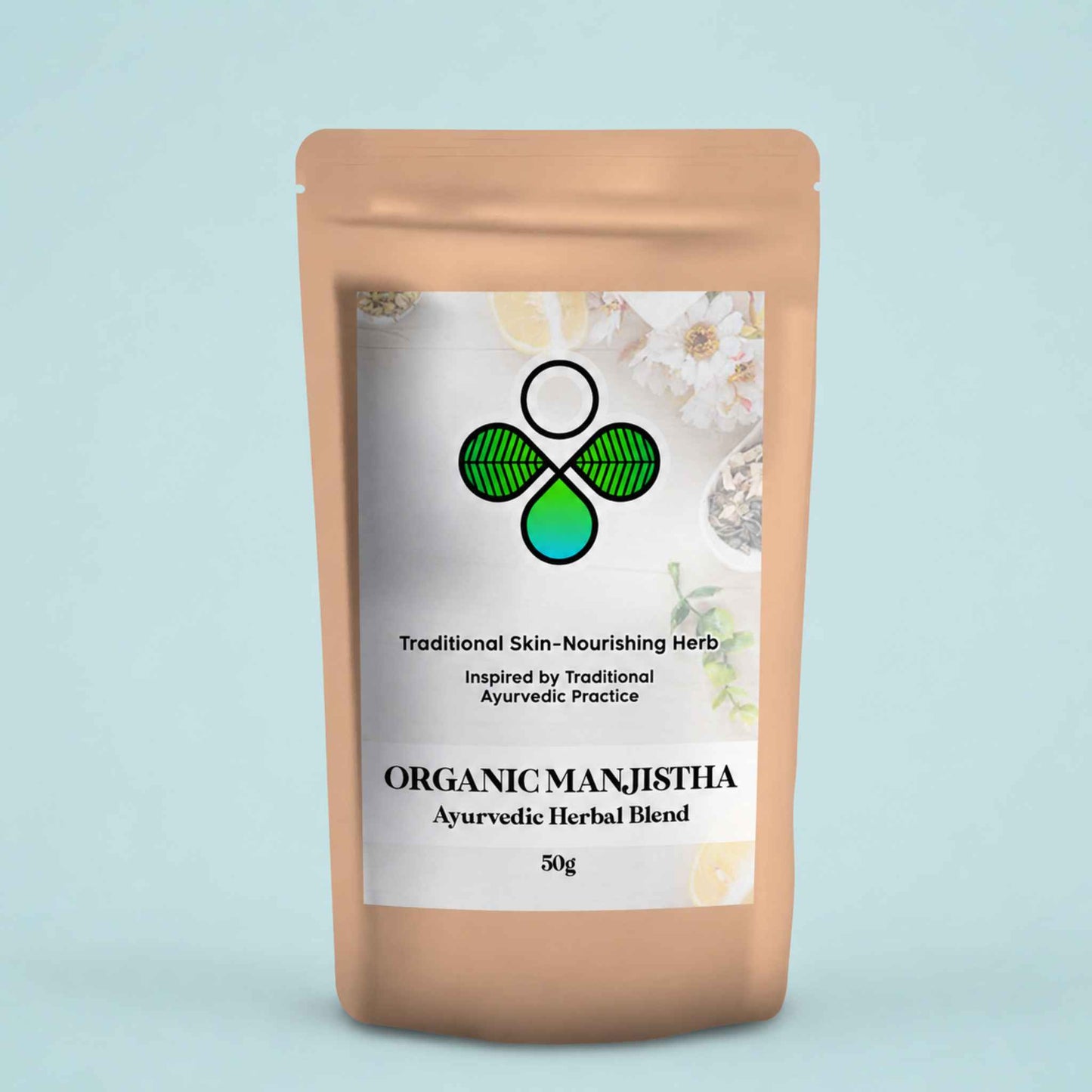 Organic Manjistha Powder – Ayurvedic Rakta Shodhana Herb for Skin Radiance, Lymphatic Ease & Natural Glow