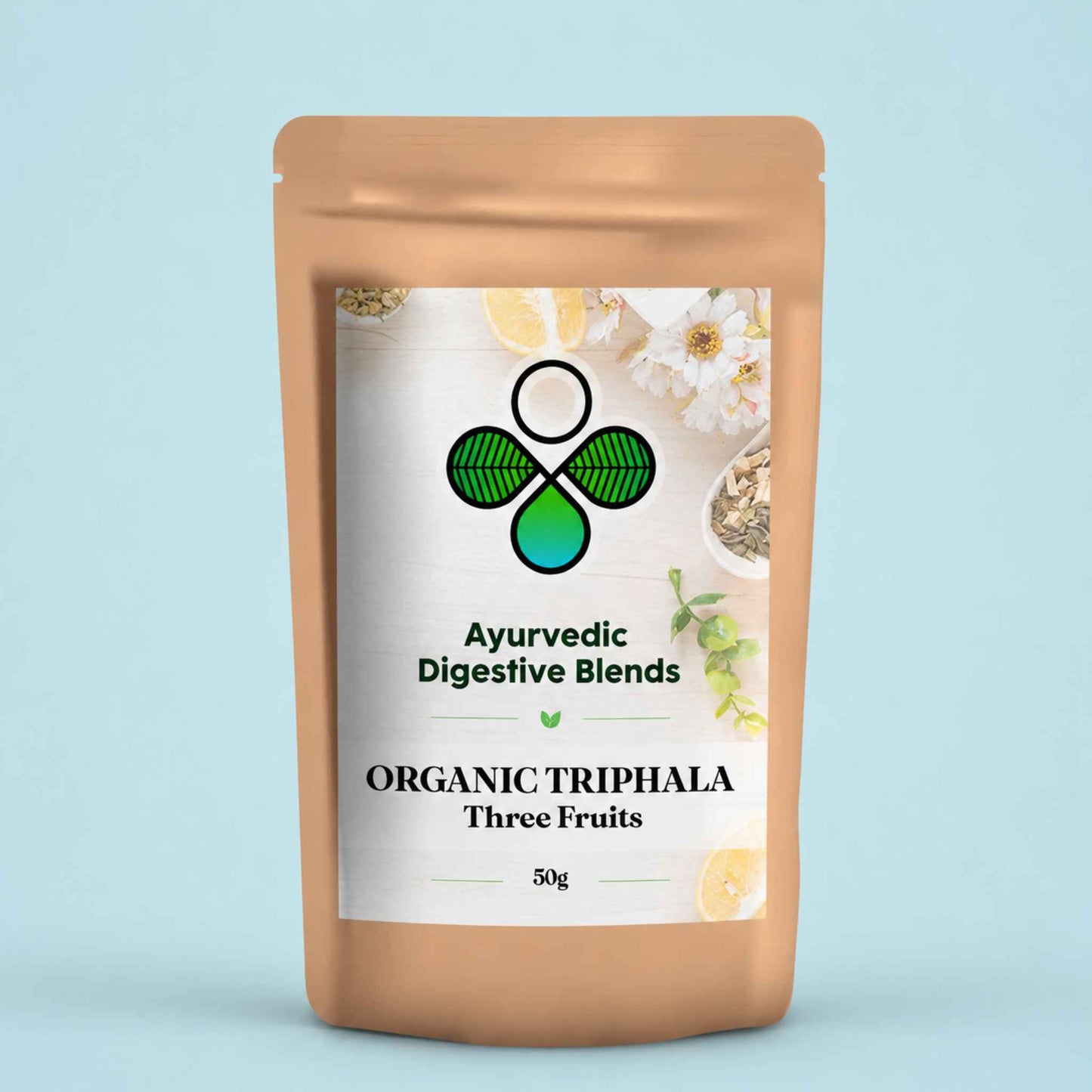 Organic Triphala Powder – Ayurveda's Original Prebiotic Herbal Blend for Gut Health, Natural Eye Wellness & Vitality