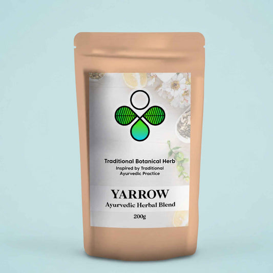 Organic Yarrow – Ayurvedic Herbal Tea & Powder for Natural Seasonal Vitality, Circulation & Skin Wellness