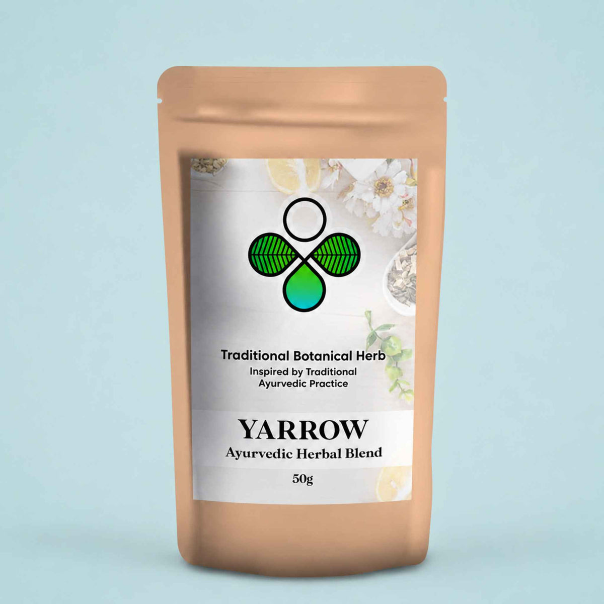 Organic Yarrow – Ayurvedic Herbal Tea & Powder for Natural Seasonal Vitality, Circulation & Skin Wellness
