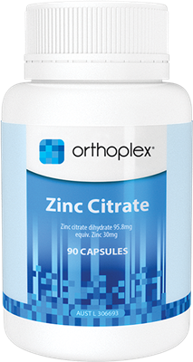 Prescription Only - Zinc Citrate 90 Capsules